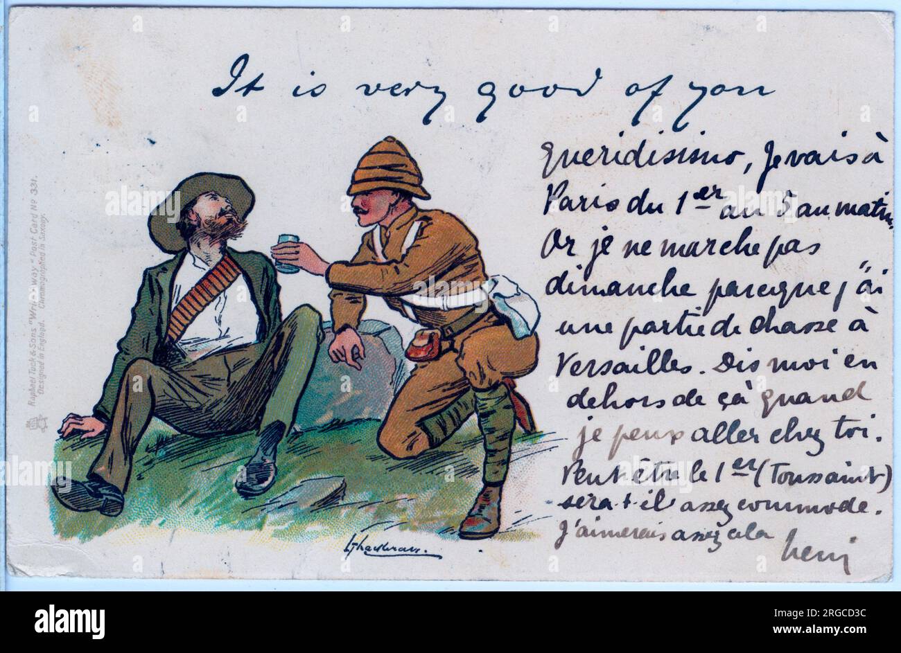 This is a take on Kipling's story of Gunga Din the native Indian water