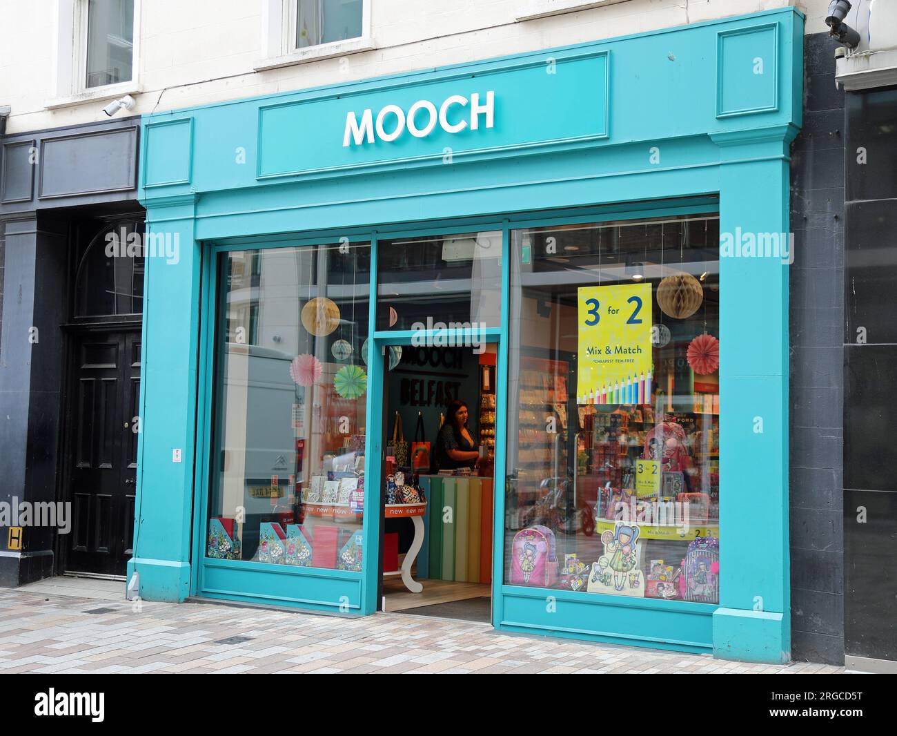Mooch shop in Belfast Stock Photo - Alamy