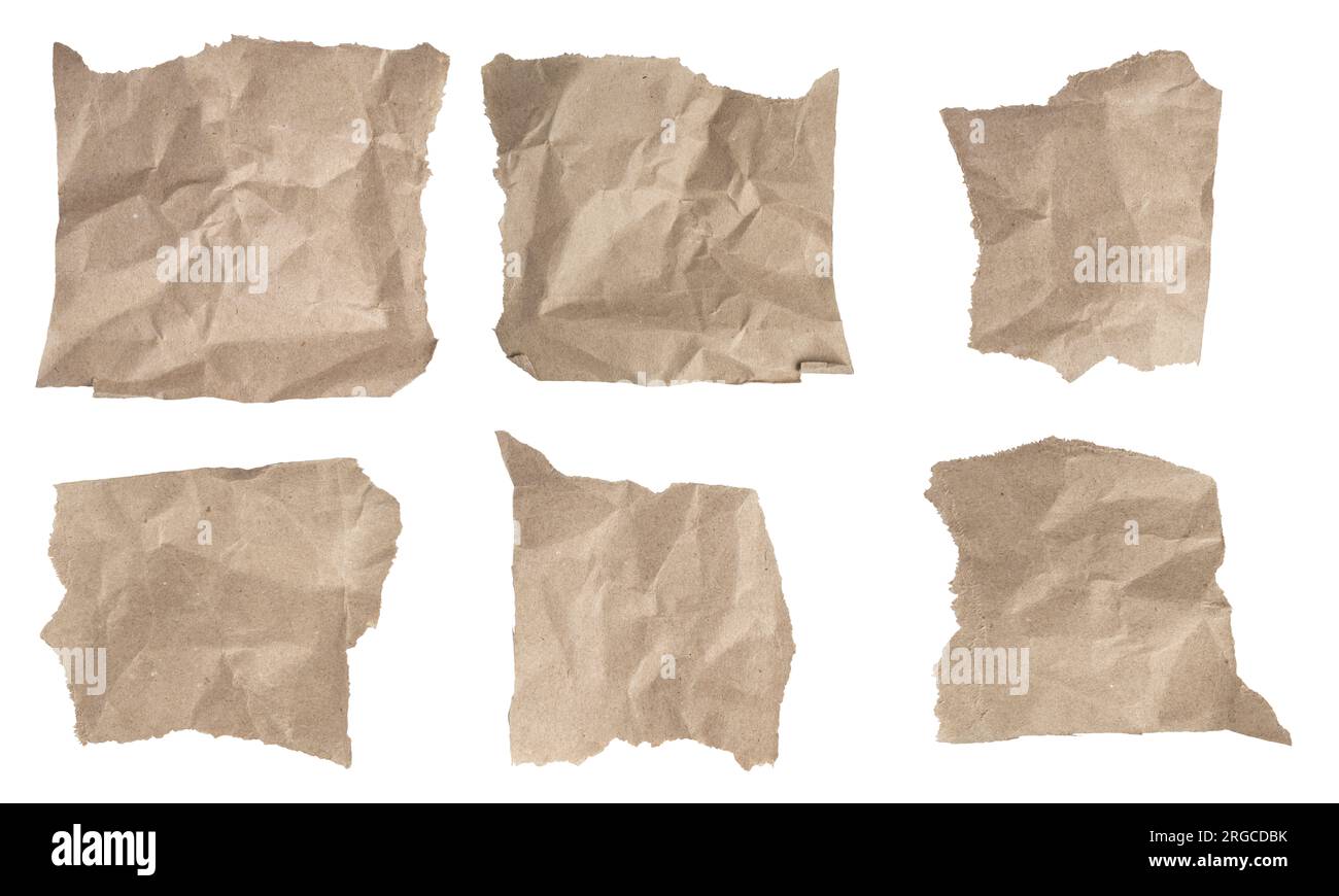 Cardboard collection isolated on white background Stock Photo - Alamy