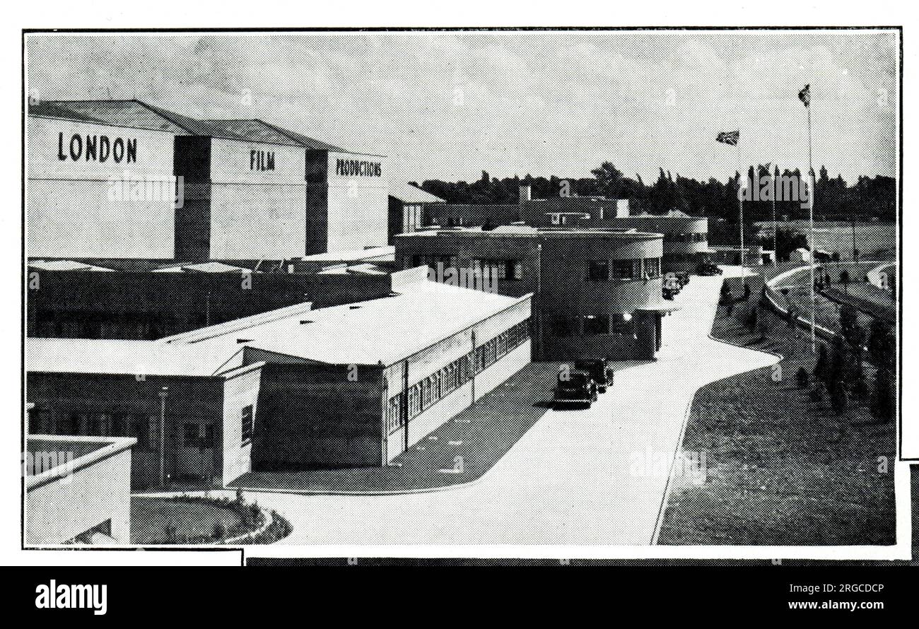 The London Film Production Studios at Denham, Buckinghamshire, the biggest at the time in the British Empire Stock Photo