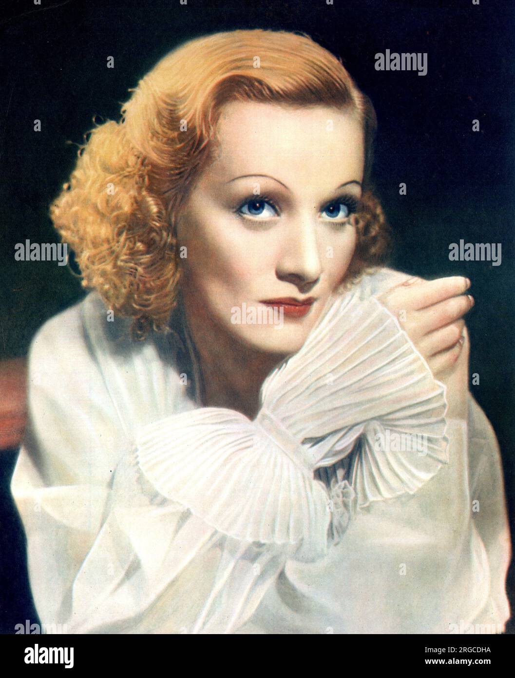 Marlene Dietrich, German-American film actress and singer Stock Photo ...