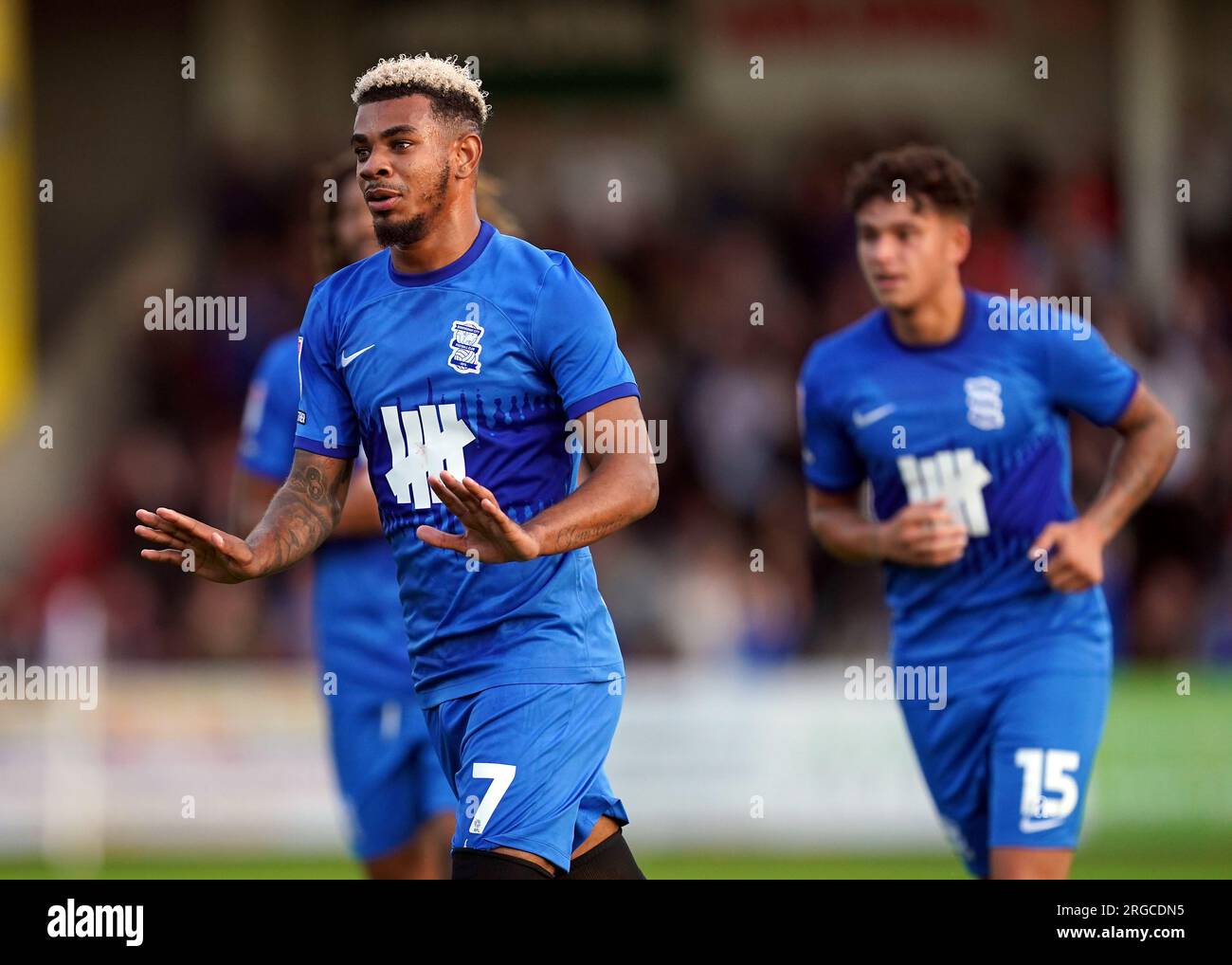 Birmingham City's Juninho Bacuna celebrates scoring their side's second