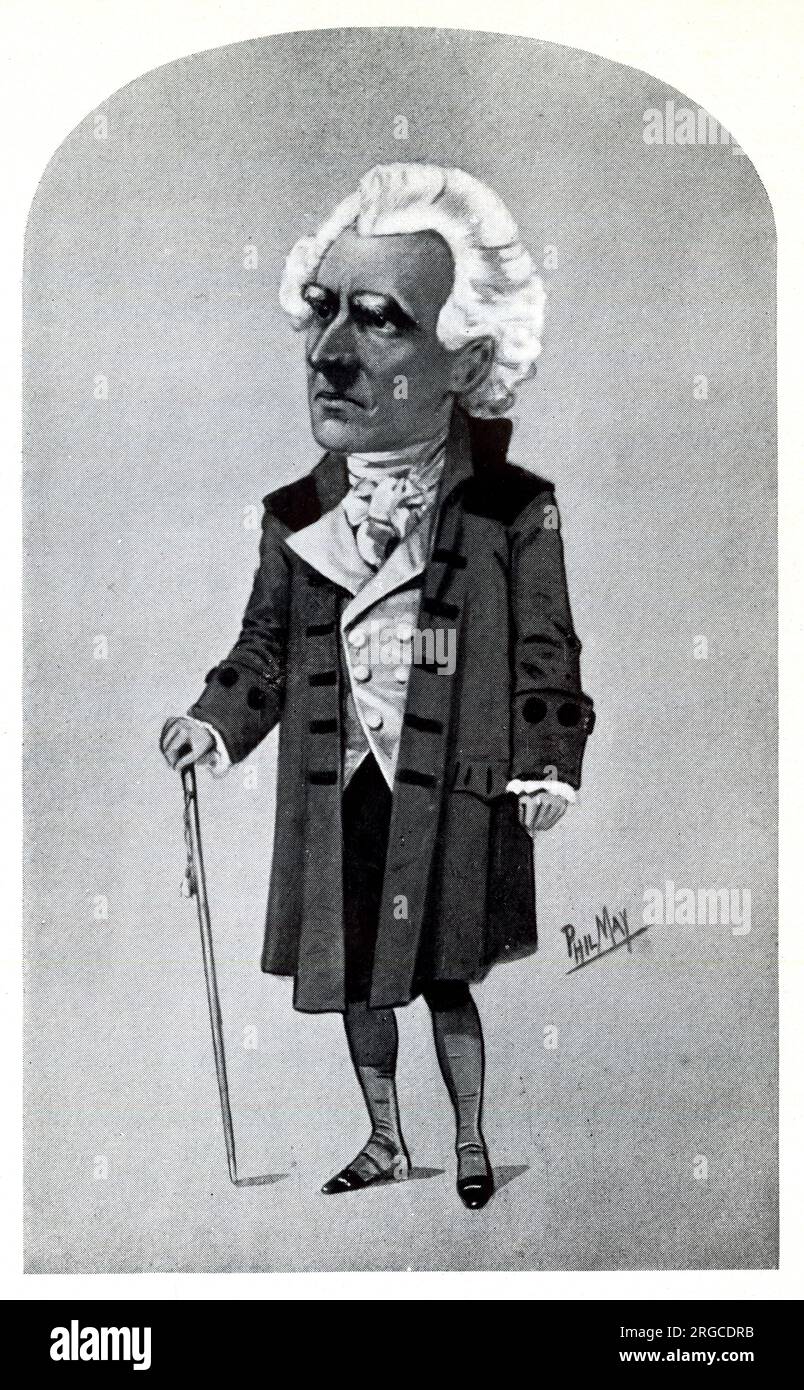 Sir Arthur Wing Pinero, playwright, seen here as an actor in the role of Sir Anthony Absolute in Sheridan's play, The Rivals Stock Photo