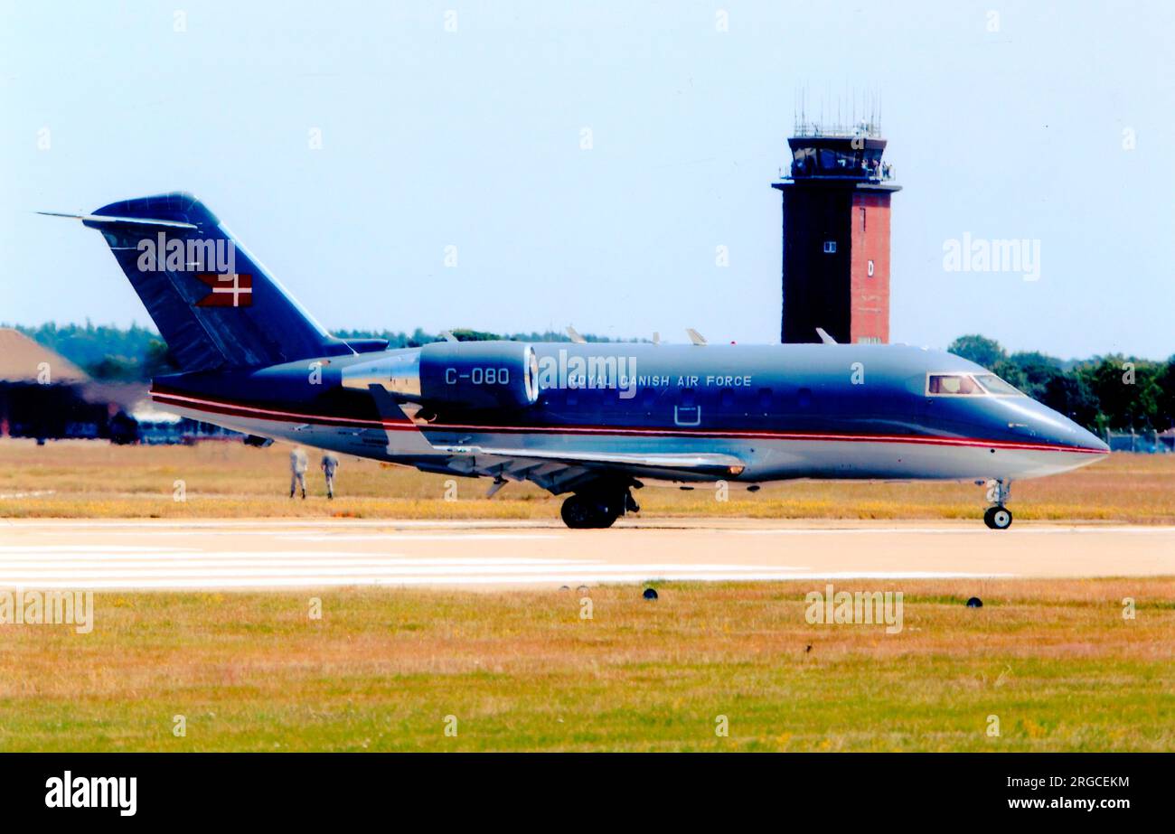 Flyvevabnet - Bombardier Challenger 604 C-080 (msn 5380), of 721 Esk. (Flyvevabnet - Royal Danish Air Force). Stock Photo