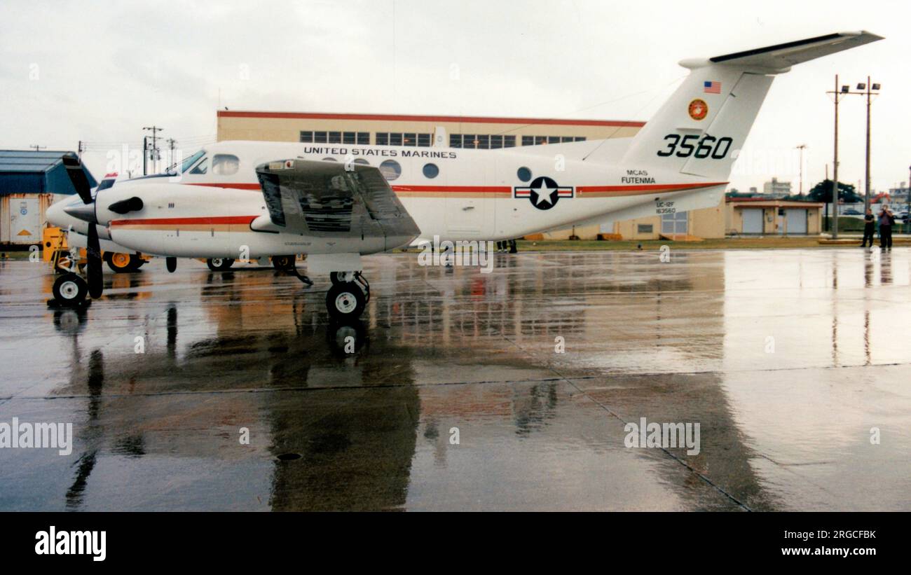 United States Marine Corps - Beechcraft UC-12F 163560, from MCAS Futenma. Stock Photo