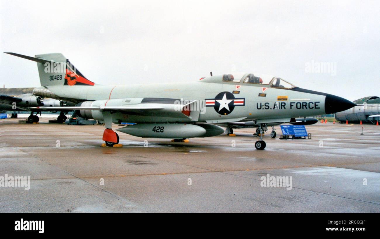 McDonnell GF-101B Voodoo 59-0428 (msn 752), on display at the Air Mobility Command Museum, Dover AFB, Delaware. Stock Photo