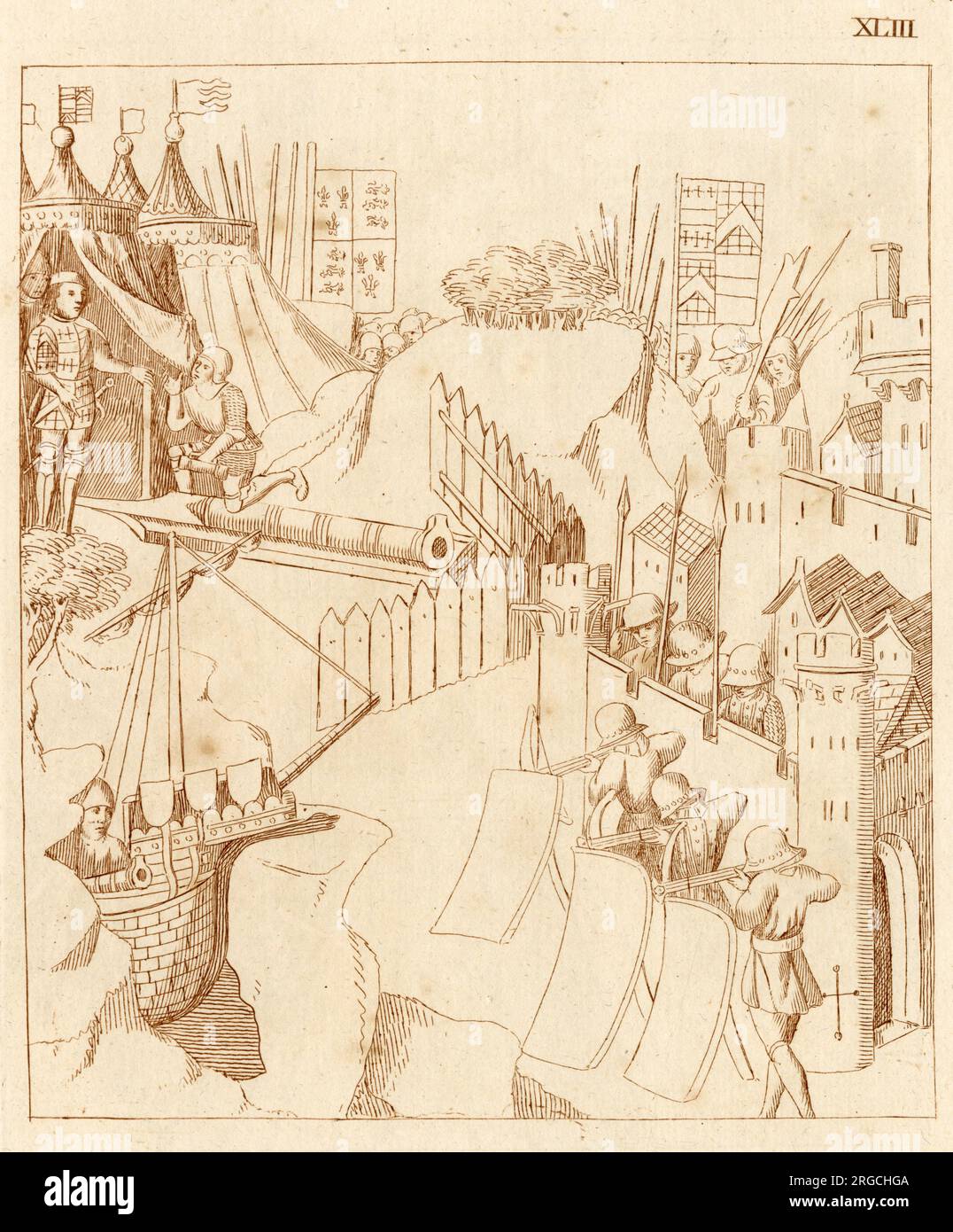 Richard Beauchamp, Earl of Warwick, kneels before Thomas of Lancaster, Duke of Clarence (1387 Richard Beauchamp, Earl of Warwick, kneels before Thomas of Lancaster, Duke of Clarence (1387
