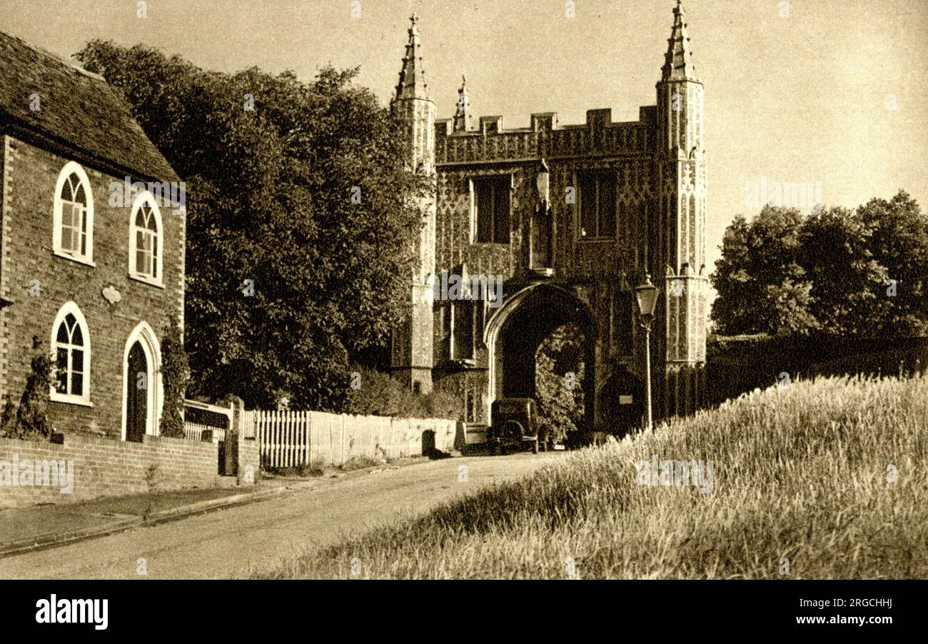 The Abbey Gateway, Colchester, Essex Stock Photo