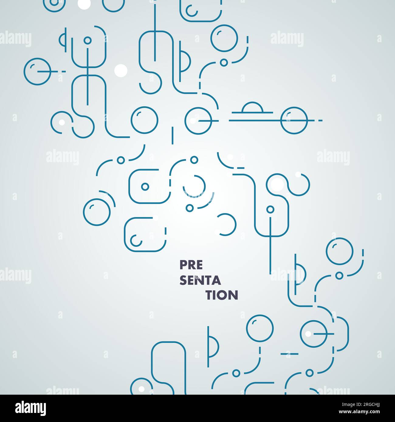 Geometry technology connect. Abstract poster design. Vector objects ...