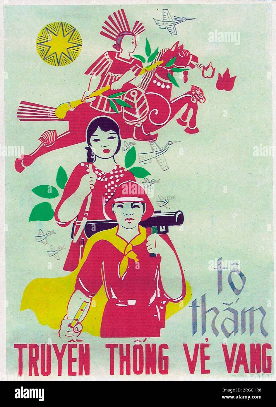 Vietnamese Patriotic Poster "Tradition is Glory Stock Photo Alamy