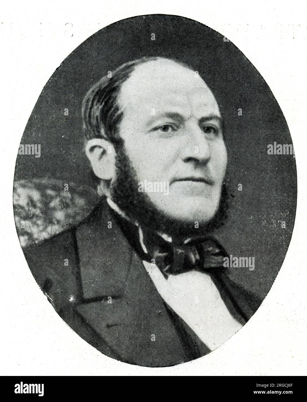 Baron Georges-Eugene Haussmann, French town planner, responsible for the urban renewal of Paris under Napoleon III. Stock Photo
