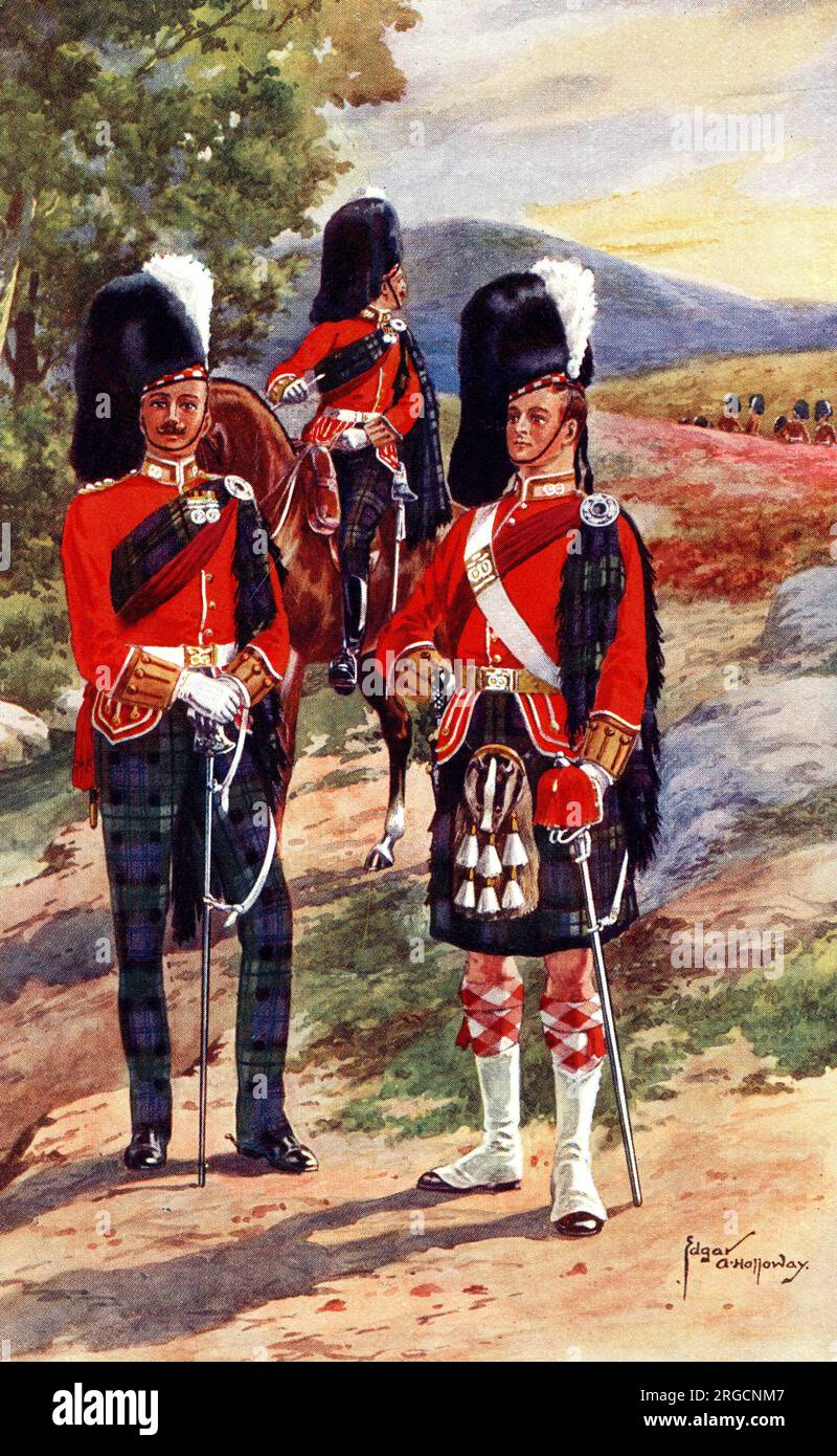 Officers in Review Order, Argyll and Sutherland Highlanders Stock Photo ...