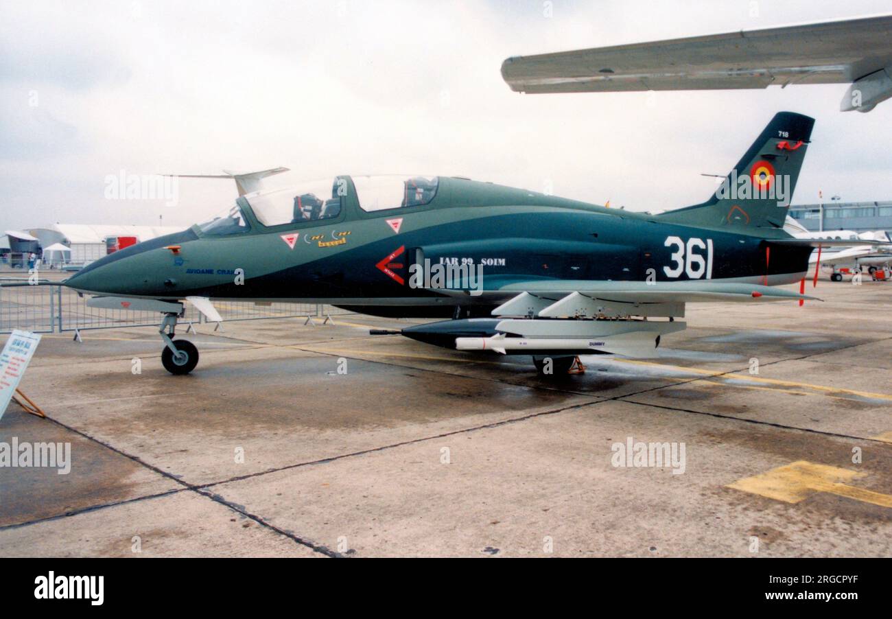 Avioane Craiova IAR-99 Soim 719 / '361' (msn 19), at a Paris Air Show circa 1999, with Air show serial '361' Stock Photo