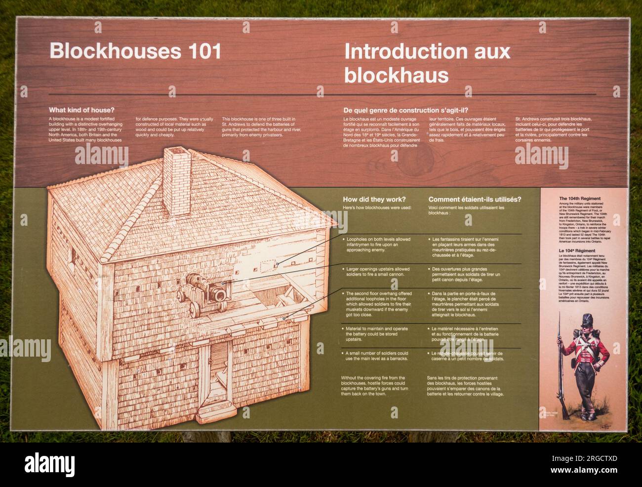 St Andrews blockhouse national historic site in Saint Andrews New