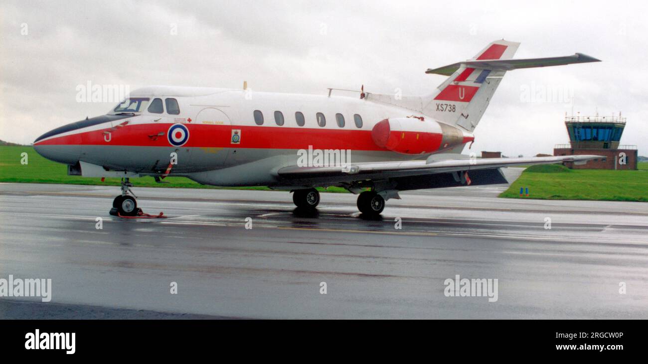 Royal Air Force - Hawker Siddeley Dominie T.1 XS738 / U (msn 25072), of 6 FTS, Stock Photo