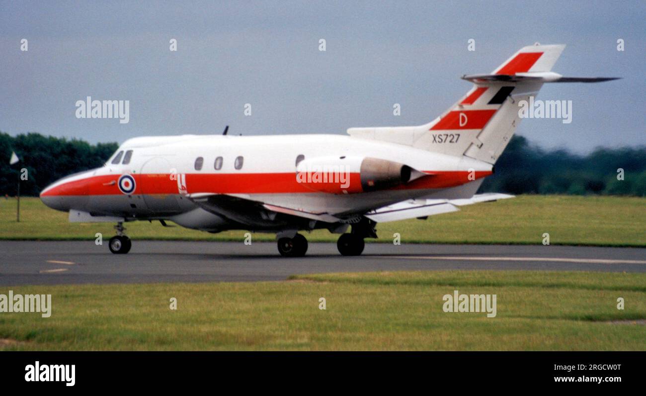 Royal Air Force - Hawker Siddeley Dominie T.1 XS727 / D (msn 25045), of 6 FTS. Stock Photo