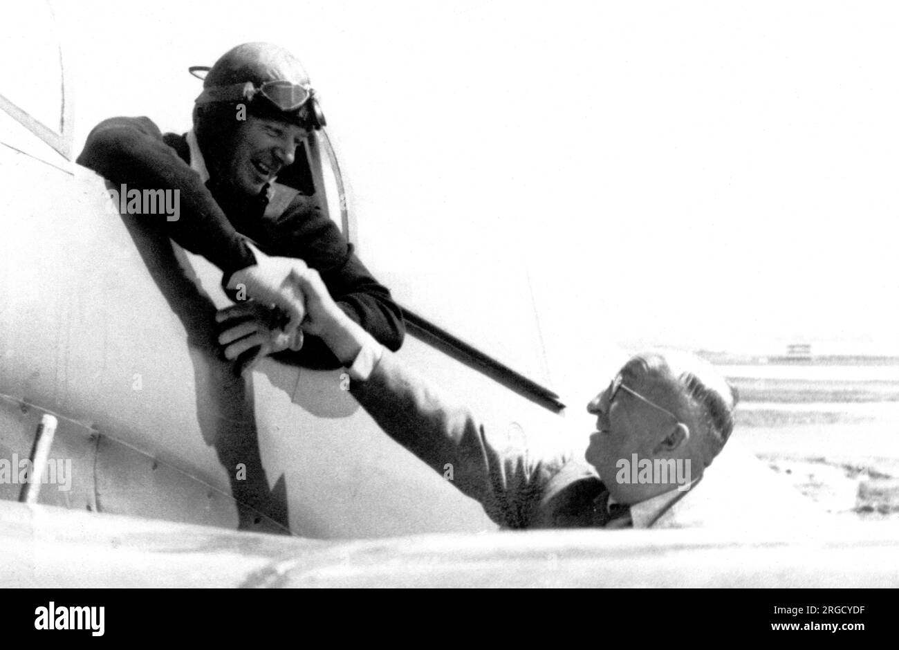 Gerhard Nitschke sat in the cockpit of Heinkel He 100 V3 42C+11, being