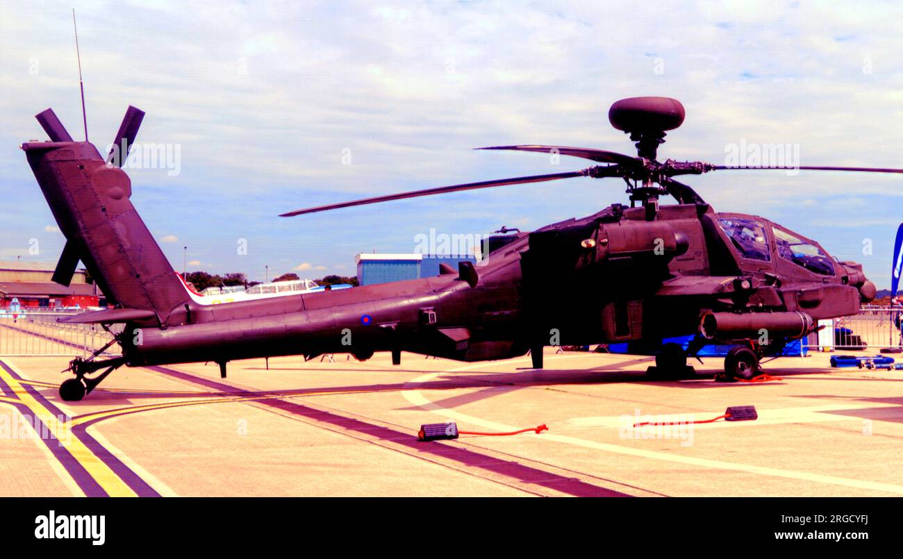 Army Air Corps - Westland WAH-64D Apache AH.1 ZJ192 (msn WAH27), of 662 Squadron, at the RNAS Yeovilton International Air Day, on 8 July 2017. Stock Photo