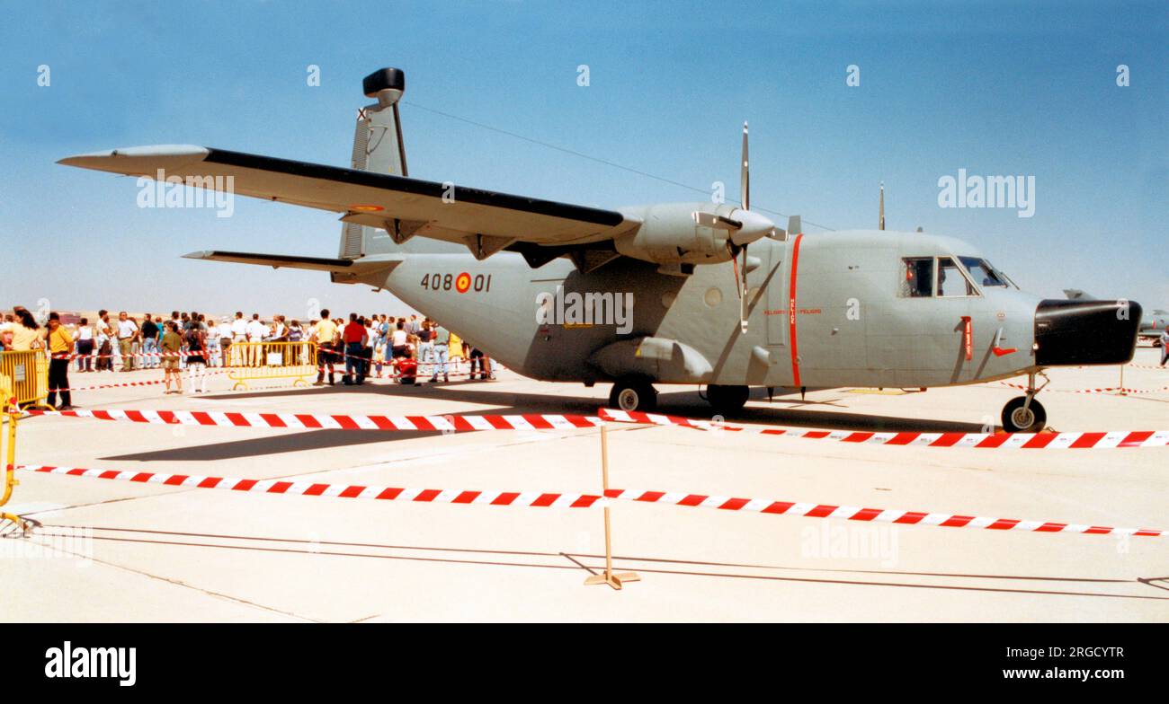 Ejercito del Aire - CASA C-212-200 Aviocar TM.12D-72 - 408-01 (msn DE1-1-313), at an airshow on 14 September 1996. (Ejercito del Aire - Spanish Air Force). Stock Photo