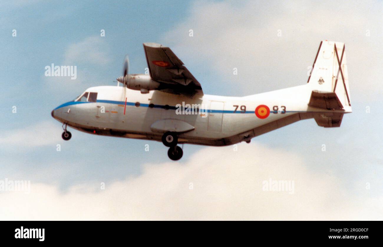 Ejercito del Aire - CASA C.212-100 Aviocar TE.12B-40 - 79-93 (msn C212-E1-2-76), of Ala 79, at the Royal International Air Tattoo - RAF Fairford 22 July 1991. (Ejercito del Aire - Spanish Air Force). Stock Photo