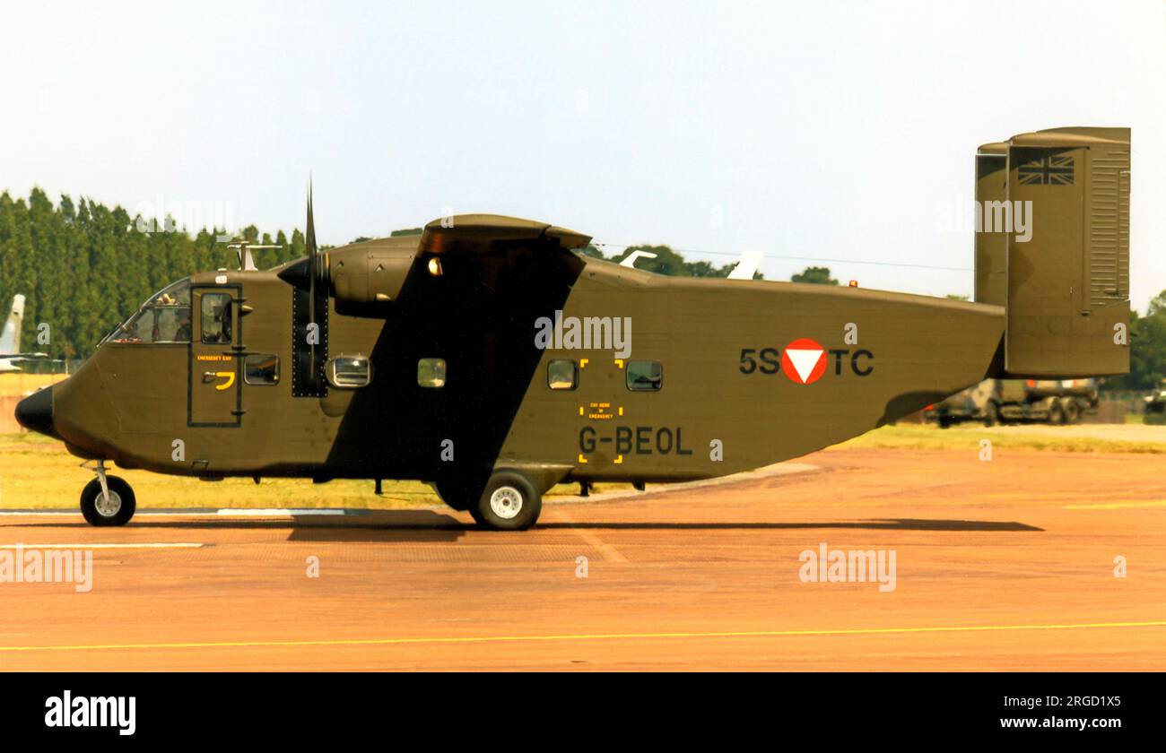 Skyvan Rsaf Short Skyvan 3-100 G-BEOL (msn SH.1954), of Eureka Aviation, at the ...