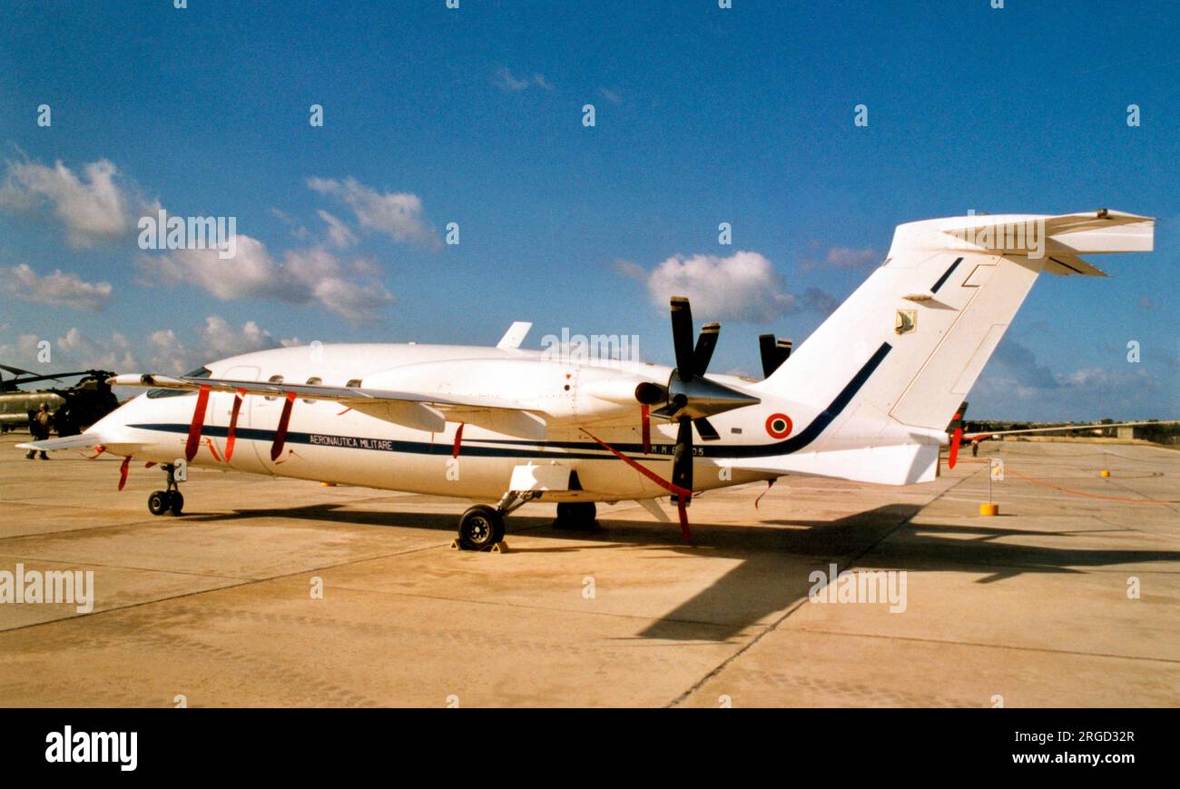 Aeronautica Militare Italiano - Piaggio P-180 Avanti MM62205 (msn 1075), of 14 Stormo 71 Gruppo. (Aeronautica Militare Italiano - Italian Air Force) Stock Photo