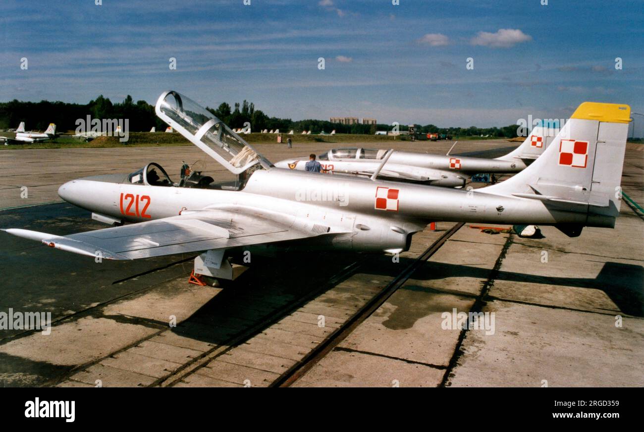 Polish Air Force - PZL-Mielec TS-11 Iskra bis D 1212 (msn 3H1212). Stock Photo