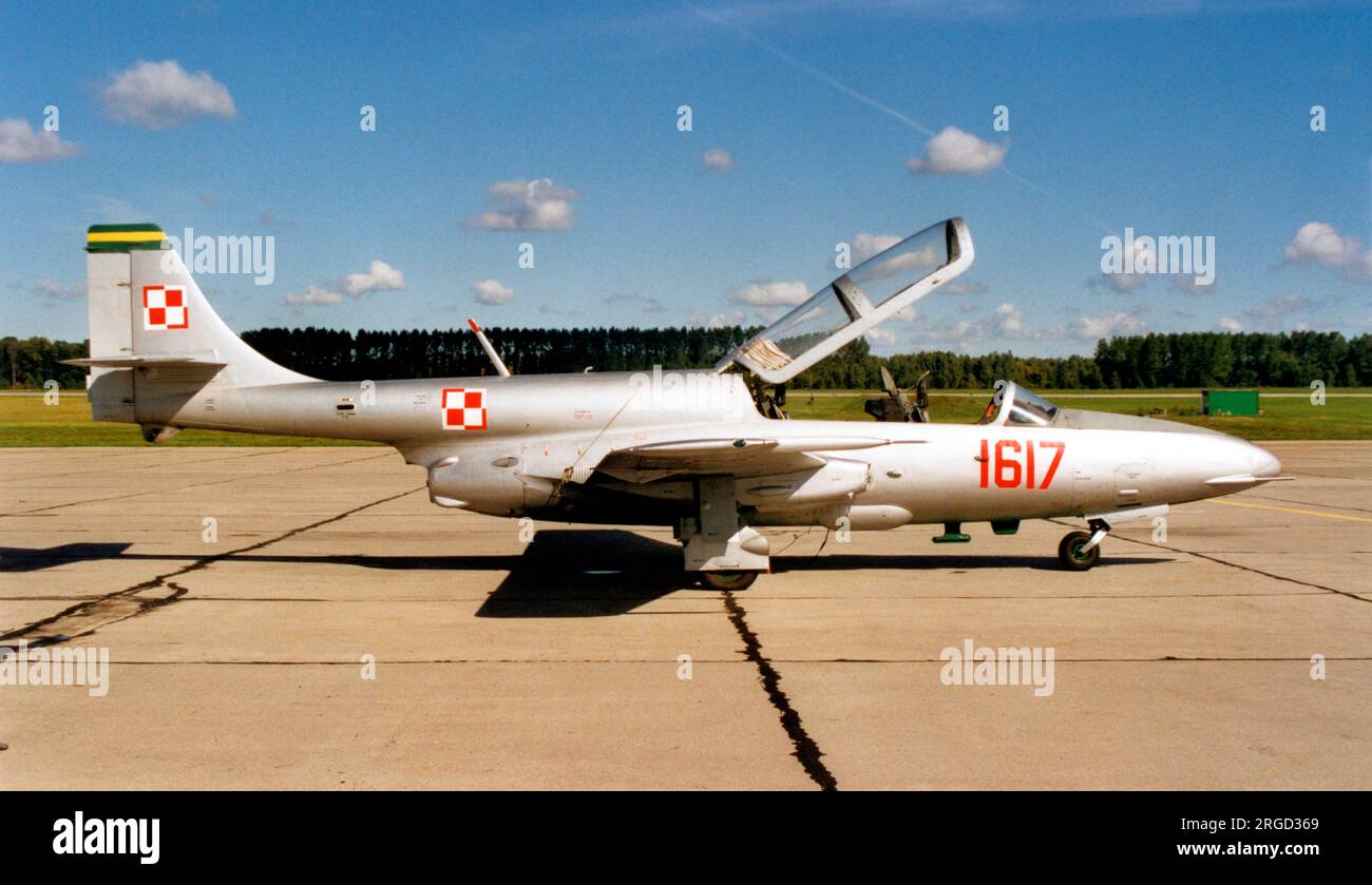 Polish Air Force - PZL-Mielec TS-11 Iskra 1617 (msn 3H1617). Stock Photo