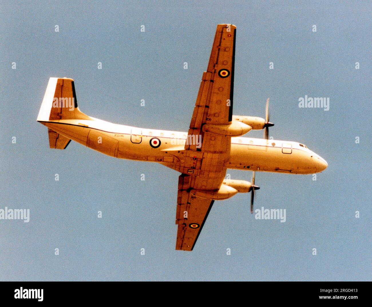 Royal Air Force - Hawker Siddeley Andover C.1(PR) XS596 (msn 1574), Open Skies verification aircraft. Stock Photo