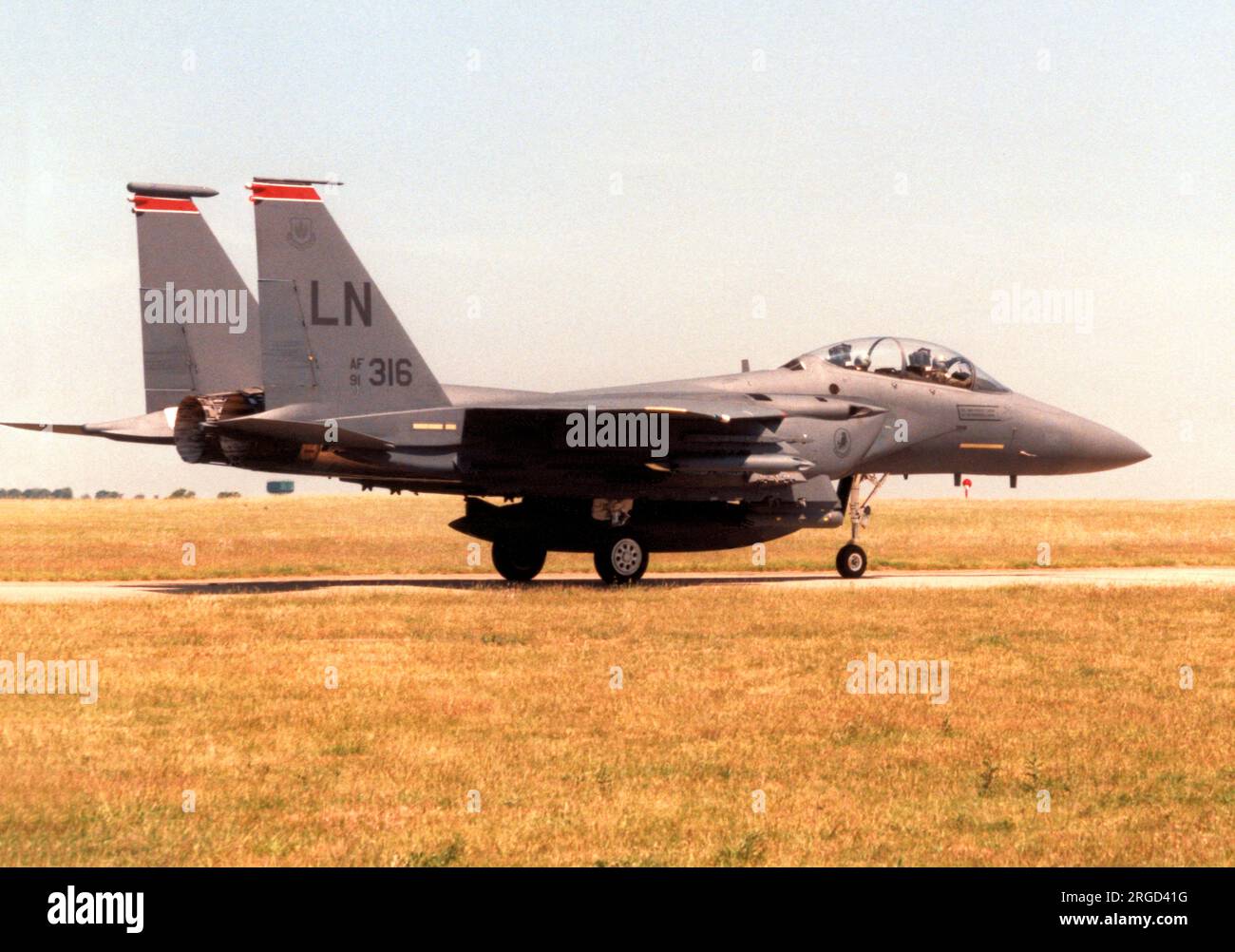 United States Air Force - McDonnell Douglas F-15E-51-MC Strike Eagle 91-0316 Stock Photo