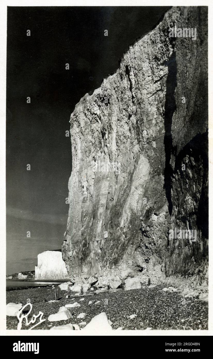 The Cliffs at Ault-Onival, Somme Department, Haut-de-France, France. Stock Photo