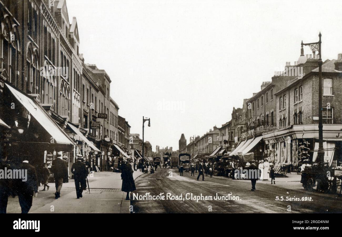 Northcote Road, Clapham Junction, West London. Stock Photo