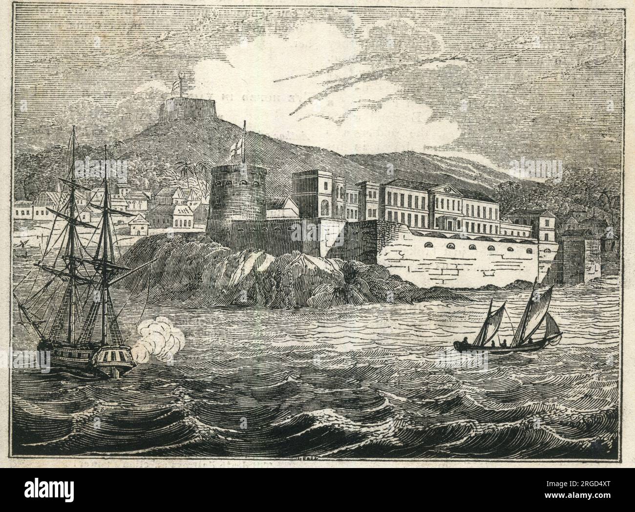 Cape Coast Castle, Gold Coast, West African Slave Trade Dungeon Stock