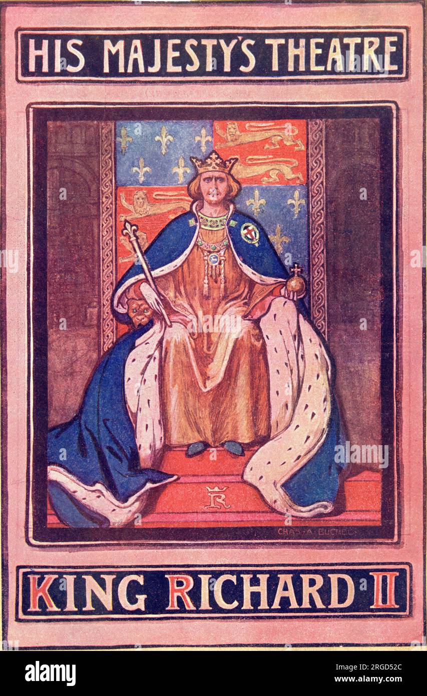 Herbert Beerbohm Tree as Shakespeare's King Richard II at His Majesty's