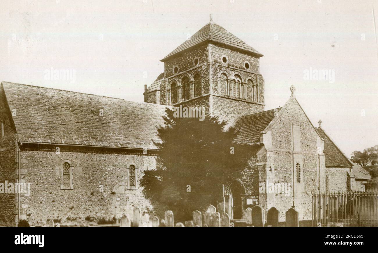 St Nicolas Church, Old Shoreham, West Sussex Stock Photo