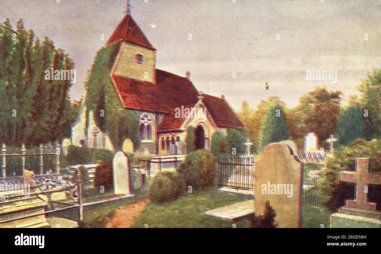 Church in the Wood, officially known as St Leonard's Church, dating back to the 13th century, Hollington, Hastings, Sussex. Stock Photo