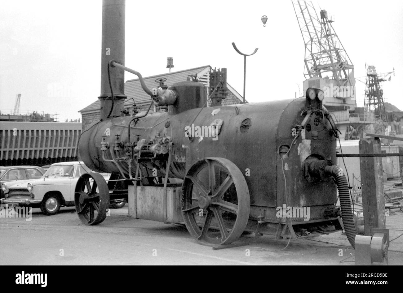 Royal Navy A portable steam boiler for supplied steam to test ship