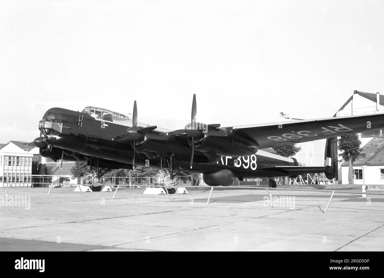 Avro 694 Lincoln B.2 8376M - RF398, at RAF Abingdon for the 50th Anniversary of the RAF air-show circa May-Jun 1968, before the airshow. Stock Photo