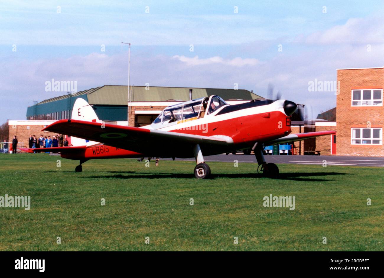Army Air Corps - de Havilland Canada DHC.1 Chipmunk T.10 WB615 - E (msn C1/0056), at AAC Middle Wallop Stock Photo