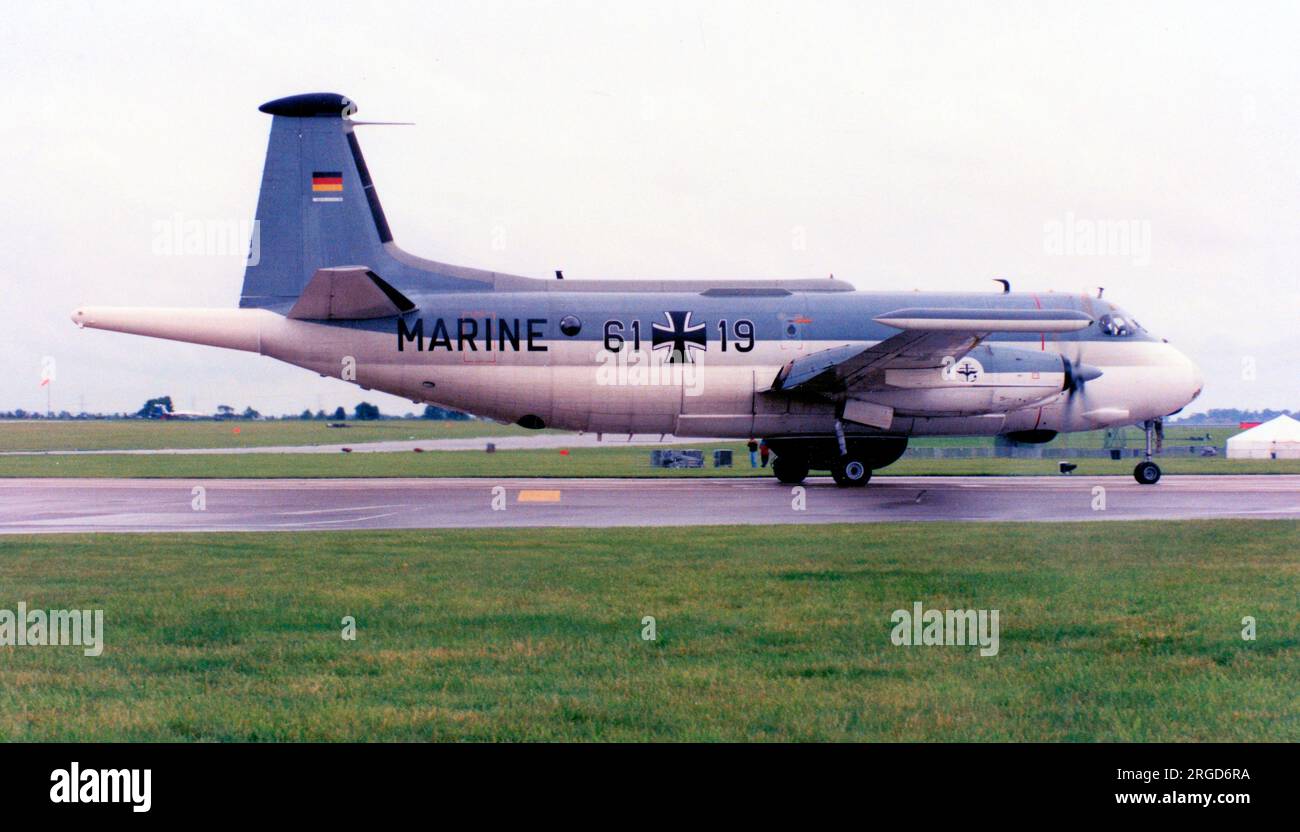 Marineflieger - Breguet Br.1150 Atlantic 61+19 (msn 59). (Marineflieger - German Naval Aviation) Stock Photo