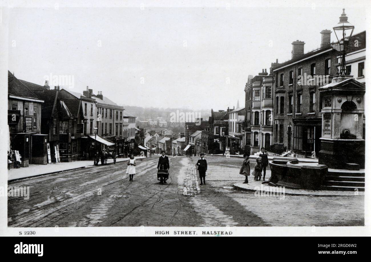 Halstead, Essex The High Street Stock Photo Alamy