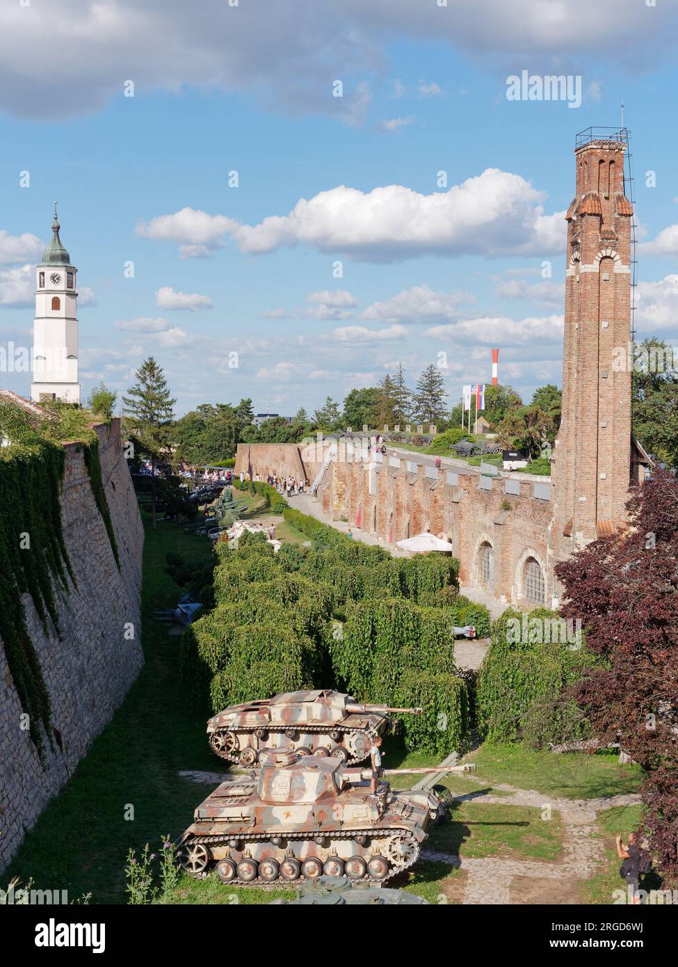 Military Museum Belgrade Fortress in Kalemegdan Park in the capital city of Belgrade, Serbia. August 6, 2023. Stock Photo