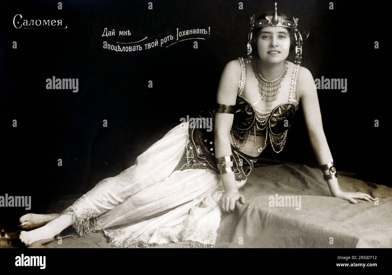Russian actress in the role of Salome. “I wish to kiss the mouth of