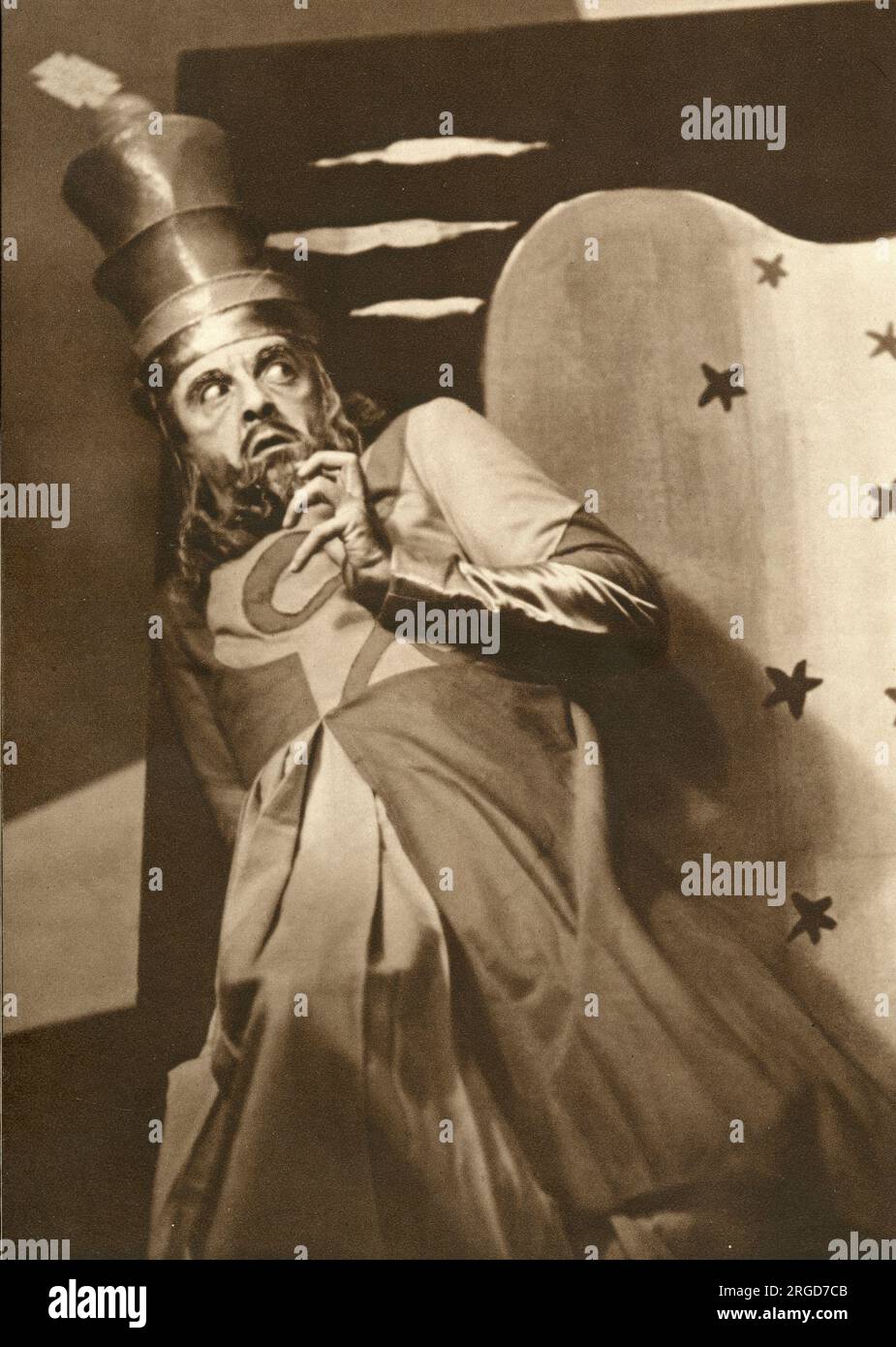 Robert Helpmann, ballet dancer in Checkmate, The Vic-Wells Ballet, supplement to The Dancing Times, December 1937 Stock Photo