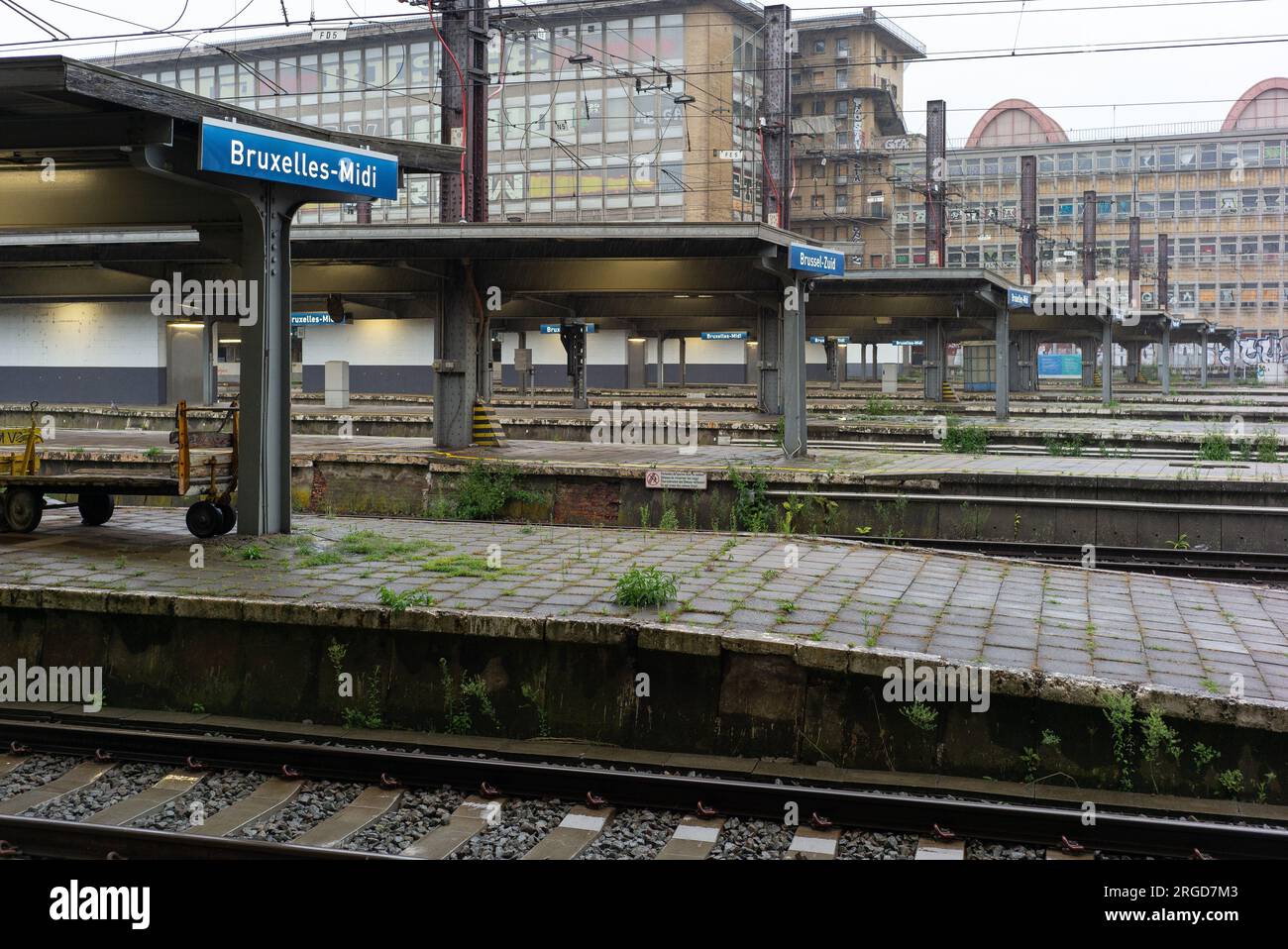 view of the Brussels Zuid-Midi station (Bruxelles-Midi  Brussel-Zu...