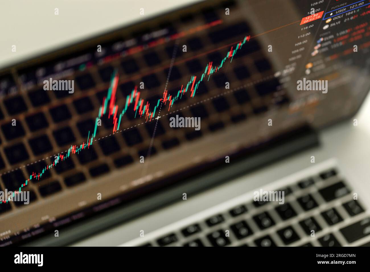 Red green candlestick chart stock hi-res stock photography and images ...