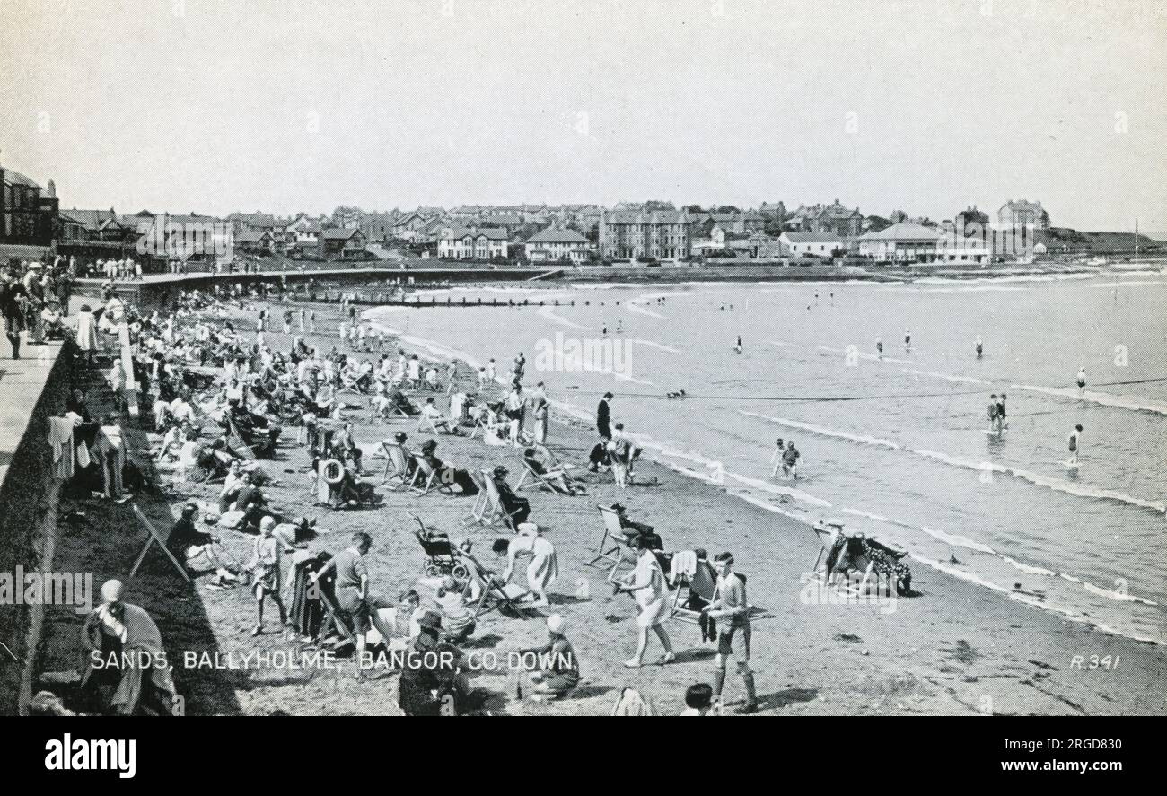 The Sands, Ballyholme, Bangor, Co. Down, Northern Ireland Stock Photo