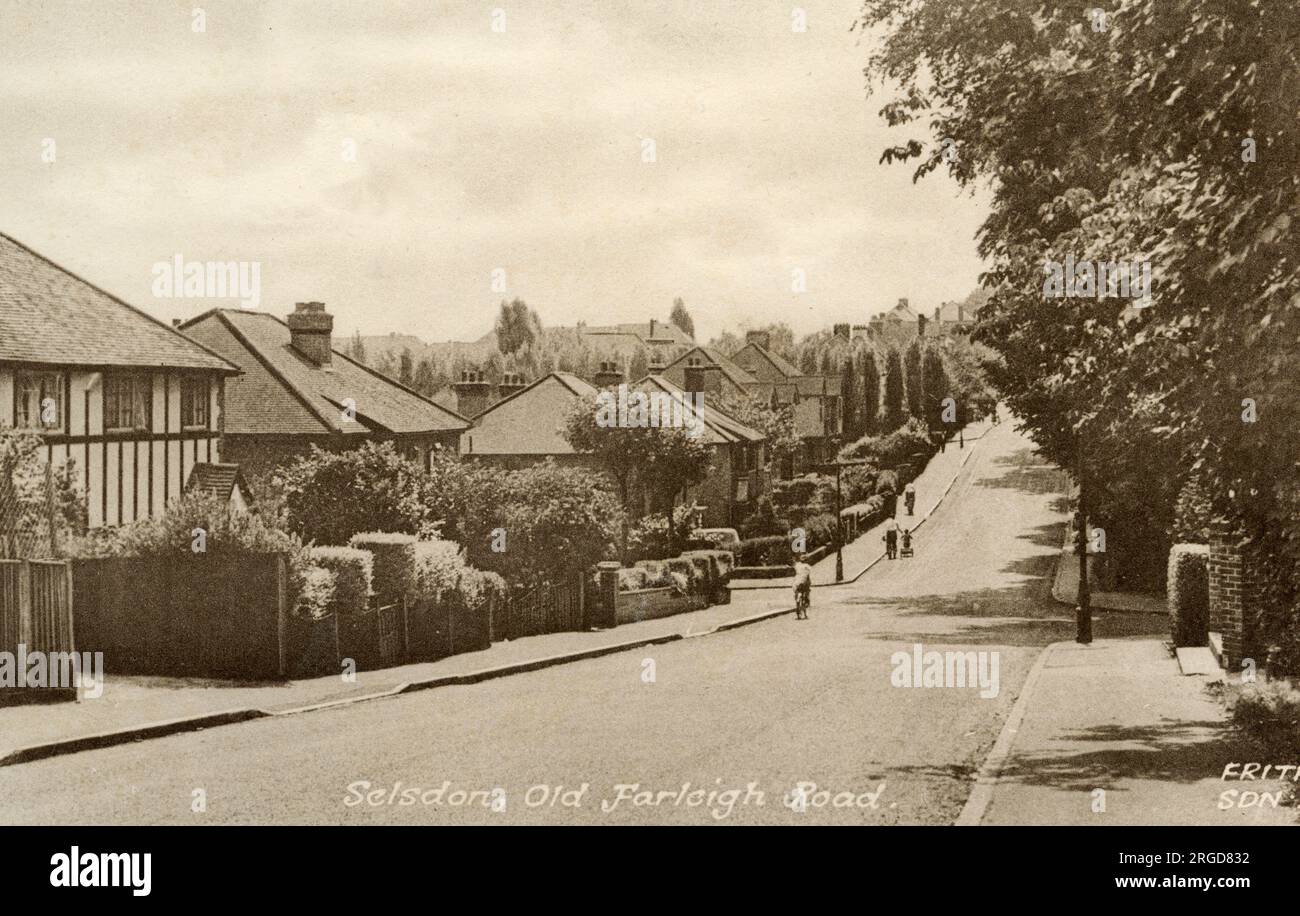 Old Farleigh Road, Selsdon, near Croydon, Surrey Stock Photo