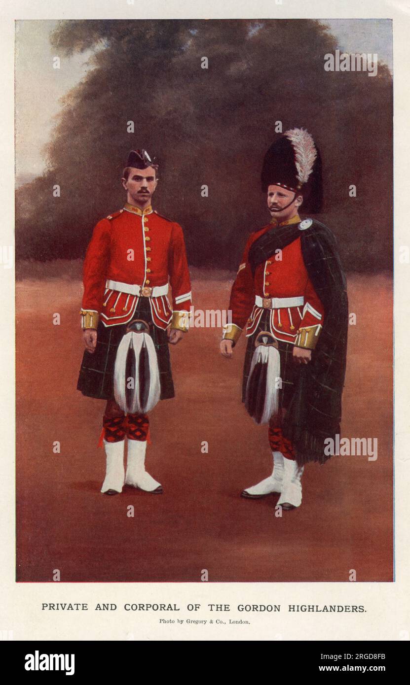 Private and Corporal of the Gordon Highlanders Stock Photo