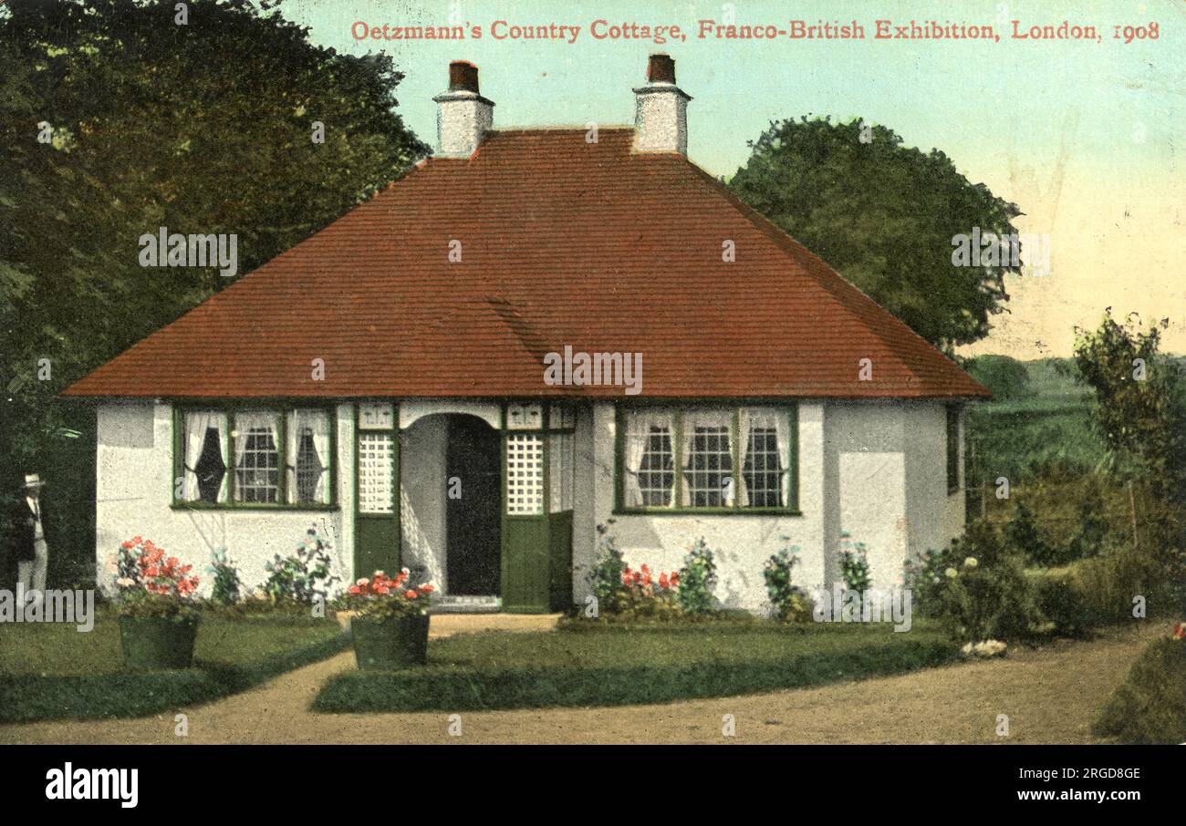 Oetzmann's Country Cottage, Franco-British Exhibition 1908 - postcard ...